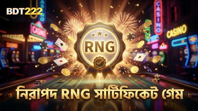 RNG সার্টিফিকেট গেমের ফলাফল নিশ্চিত করে।