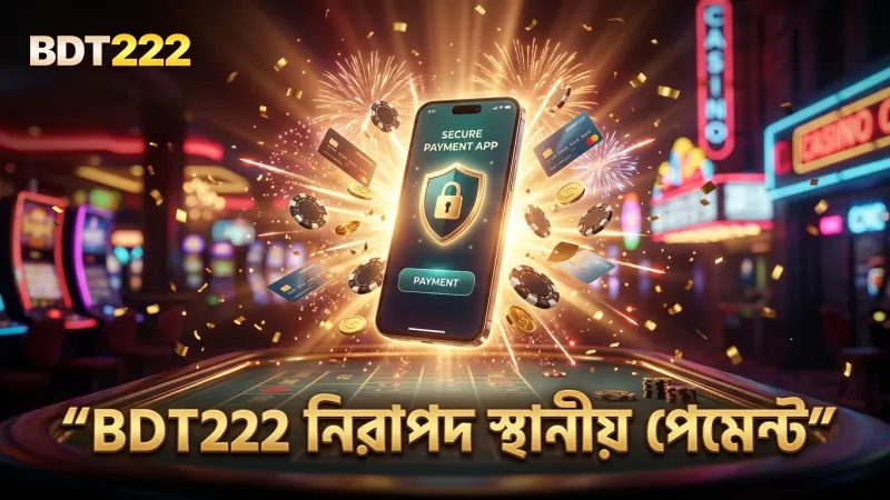 BDT222-র স্থানীয় পেমেন্ট মাধ্যমে বাজি জমা দিন দ্রুত ও নিরাপদে।