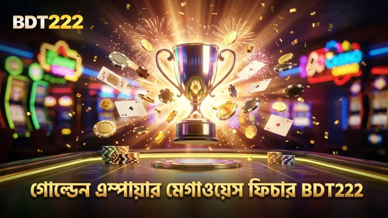 গোল্ডেন এম্পায়ারের মেগাওয়েস ফিচার বুঝে খেলুন সাবধানে