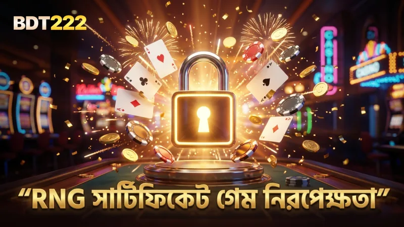 RNG সার্টিফিকেট গেমের নিরপেক্ষতা নিশ্চিত করে।