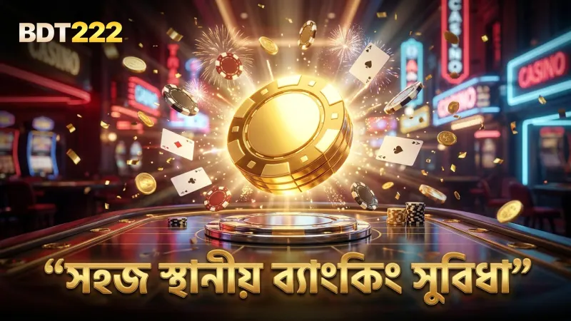 স্থানীয় ব্যাংকিং অপশন দিয়ে বাজি জমা ও উত্তোলন সুবিধাজনক